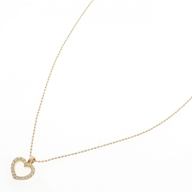 K18YG Dây chuyền kim cương hình trái tim - Hàng hiệu Chính hãng 862987