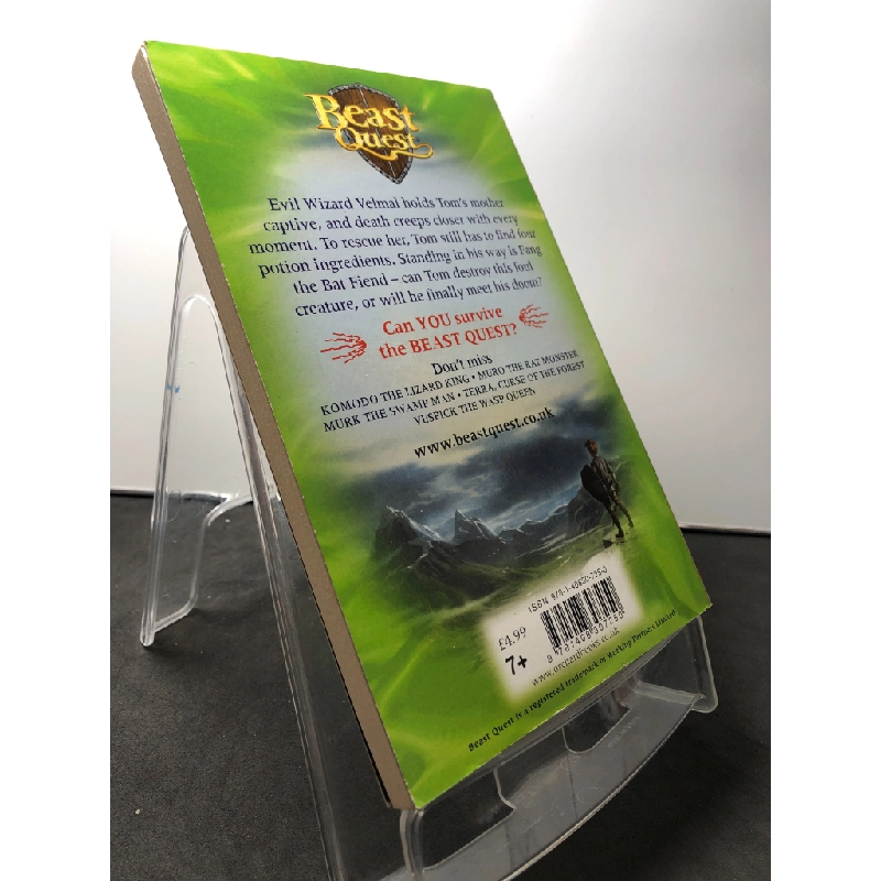 Beast quest the world of chaos Fan G the bat fiend mới 90% Adam Blade HPB1508 NGOẠI VĂN 458575