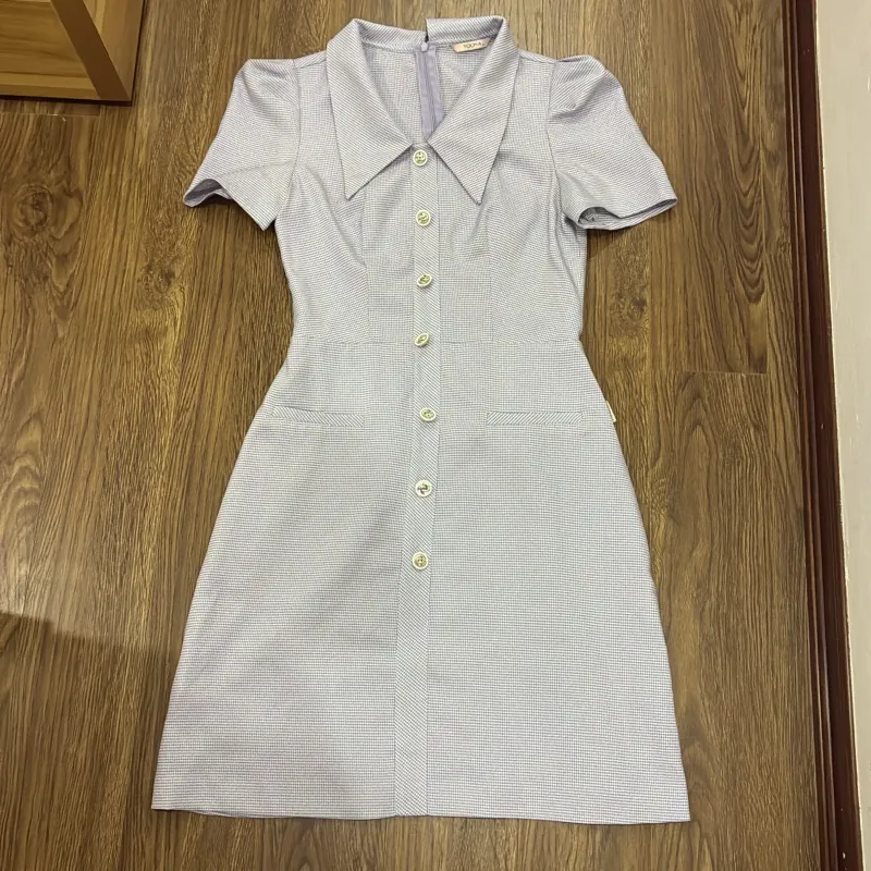 Váy chữ A size S YOONA xanh nhạt 1004967