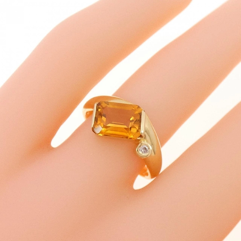 Nhẫn Citrine K18YG - Hàng hiệu Chính hãng 855501