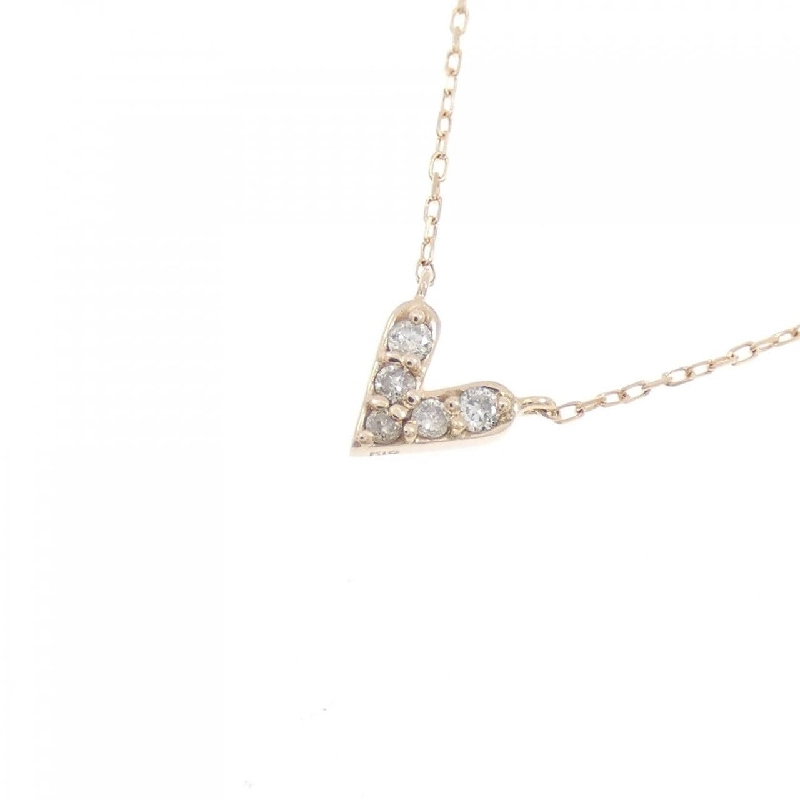 K10PG Dây chuyền kim cương hình trái tim 0.05CT - Hàng hiệu Chính hãng 858381