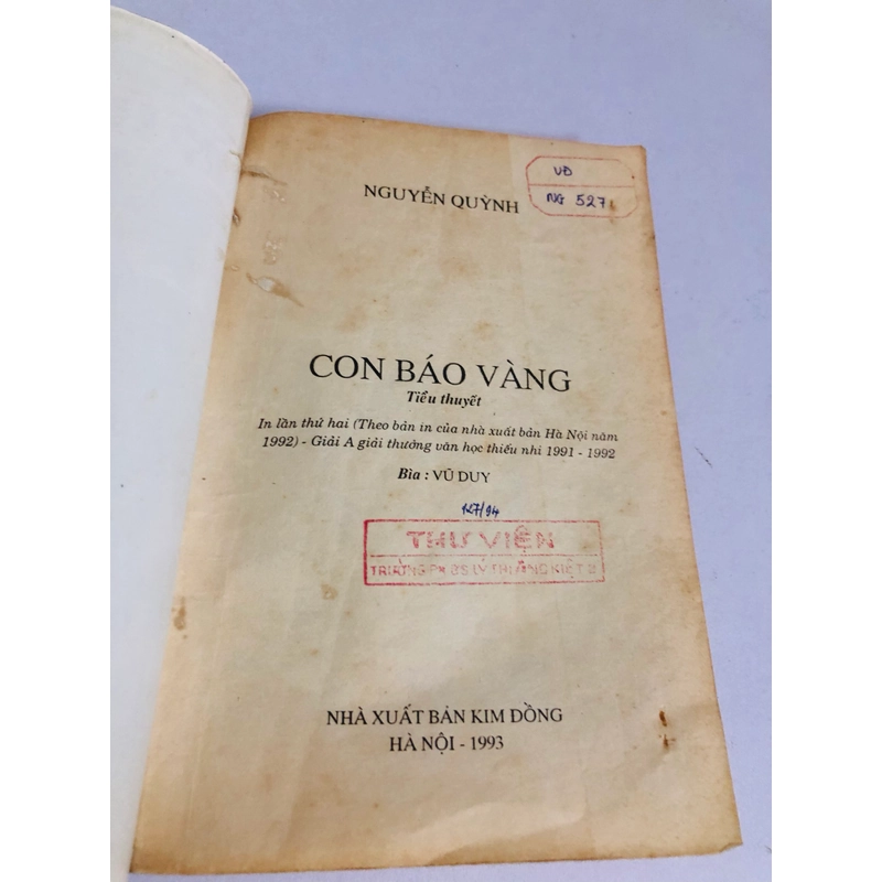 📚 SÁCH NXB KIM ĐỒNG 9x - CON BÁO VÀNG 545964