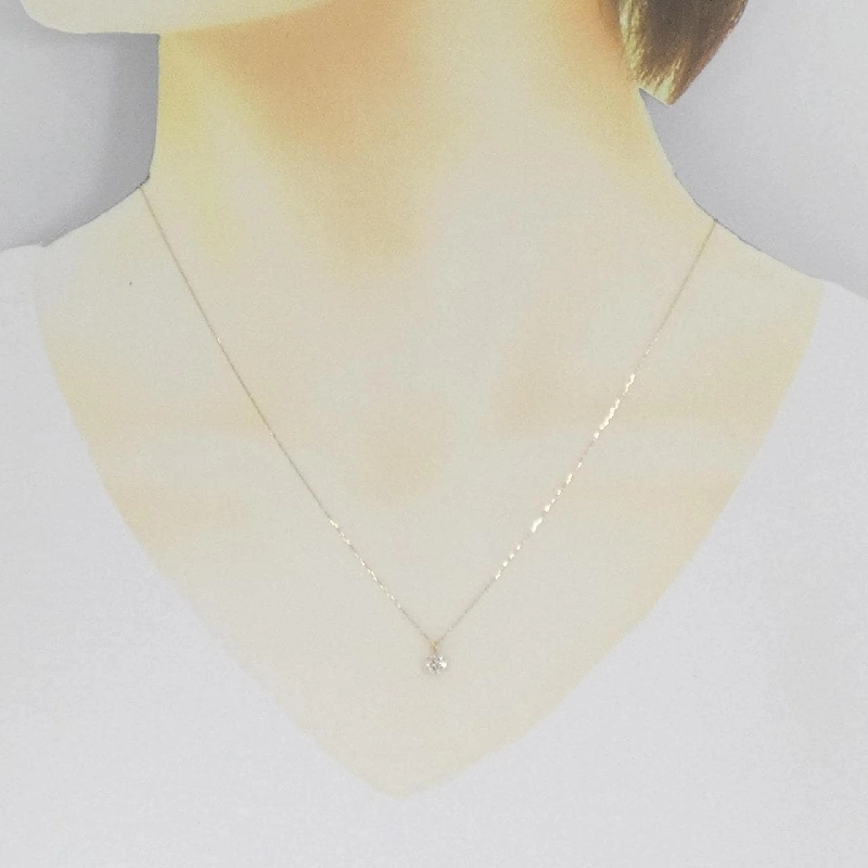 K18YG Solitaire Dây chuyền kim cương 0.27CT - Hàng hiệu Chính hãng 861244