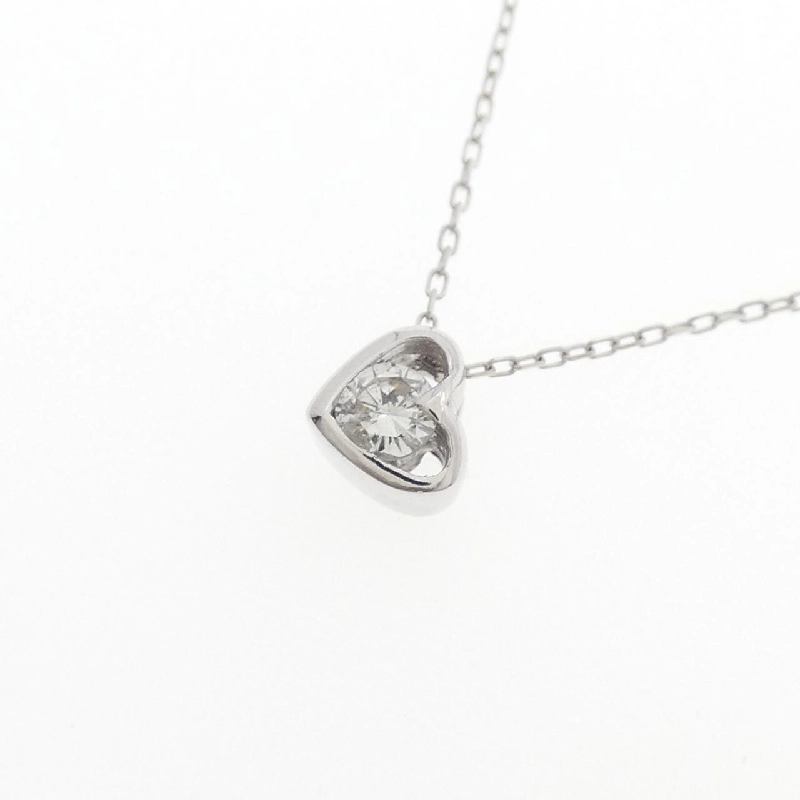 K18WG Dây chuyền kim cương hình trái tim 0.08CT - Hàng hiệu Chính hãng 860693