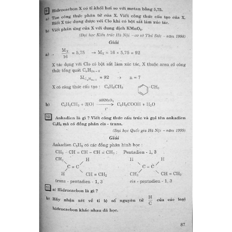 Tuyển Chọn - Phân Loại Các Dạng Lí Thuyết & Bài Tập Tuyển Sinh Đại Học Hóa Học Lớp 11xưa 7887
