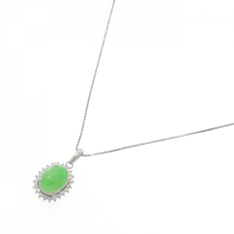 Dây chuyền ngọc bích PT900/PT850 2.74CT - Hàng hiệu Authentic 856888