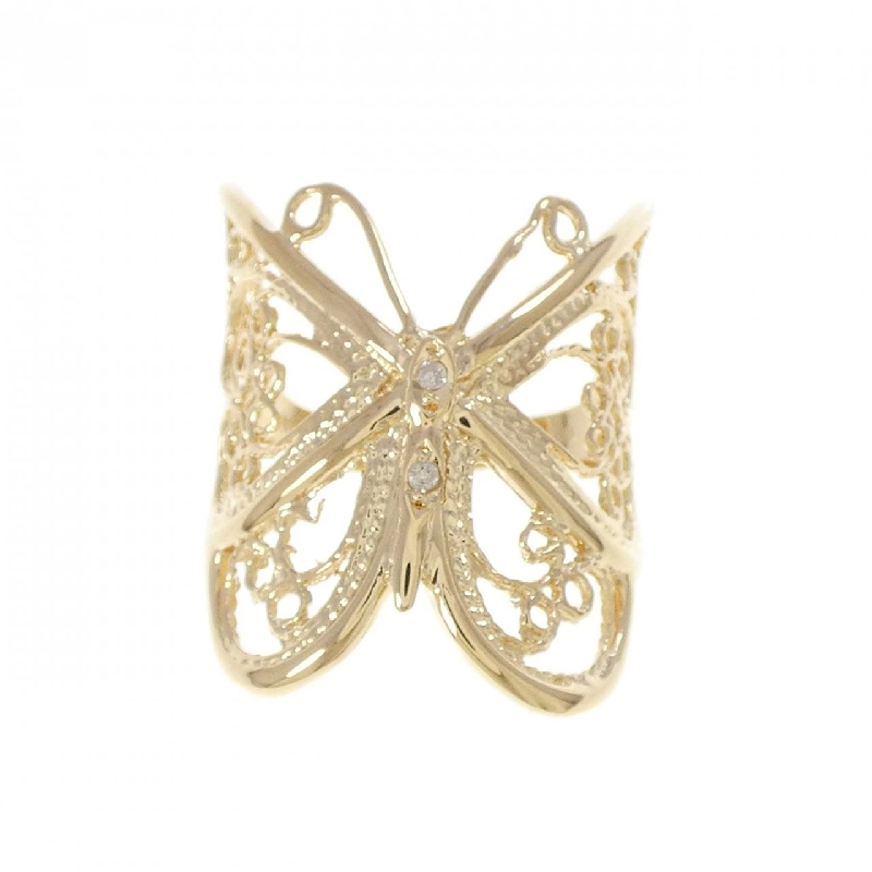 Nhẫn kim cương bướm K18YG 0.02CT - Hàng hiệu Authentic 847050