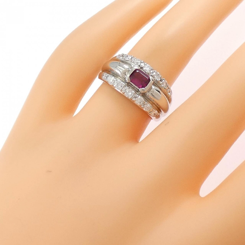 Nhẫn Ruby PT900 0.48CT - Hàng hiệu Chính hãng 853348