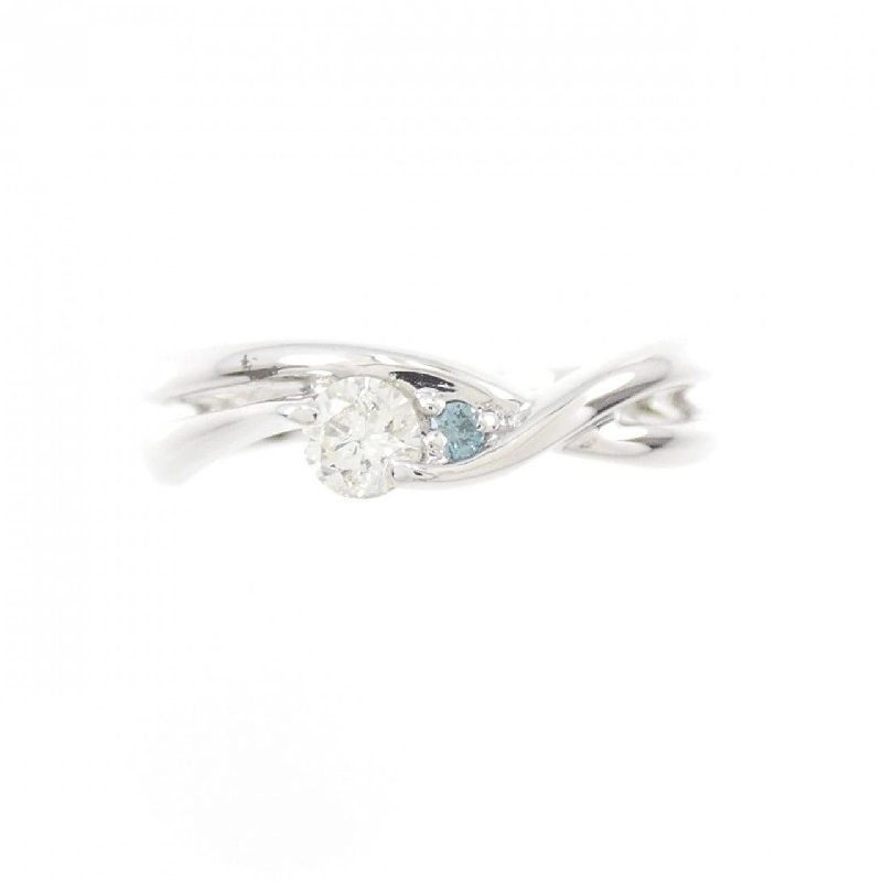 Nhẫn kim cương K18WG 0.10CT 671121