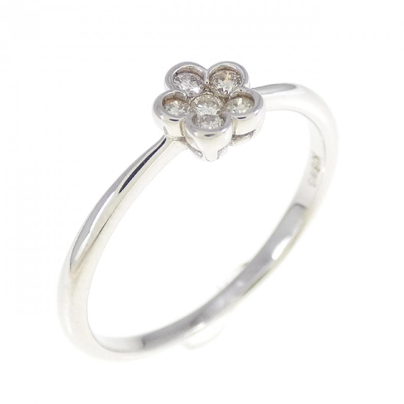 Nhẫn kim cương hoa K18WG 0.10CT - Hàng hiệu Chính hãng 860564