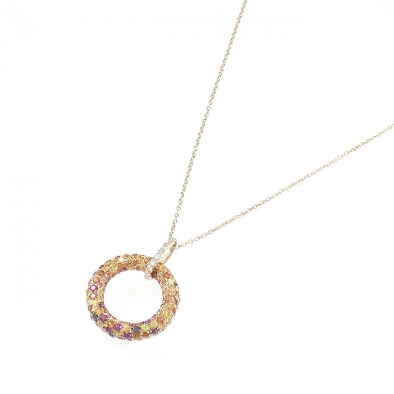 Dây chuyền Sapphire 18KPG/K18PG 1.47CT - Hàng hiệu Chính hãng 859826