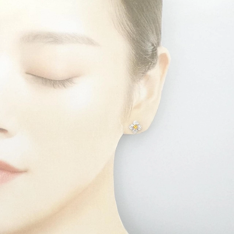 K18WG Bông tai Sapphire 0.27CT - Hàng hiệu Chính hãng 871977