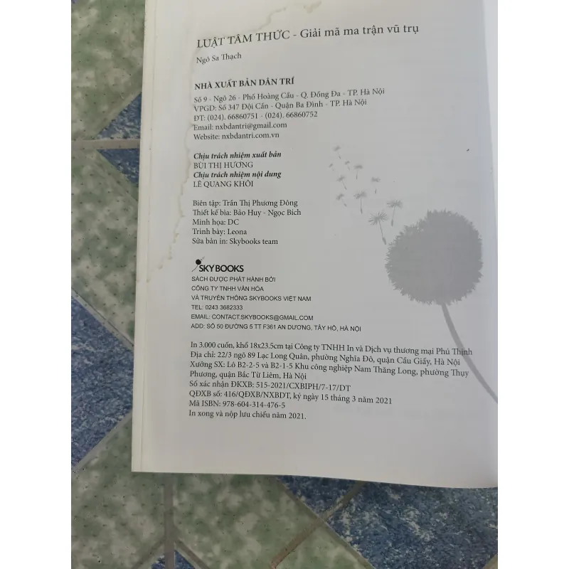 Luật tâm thức - Ngô Sa Thạch 701505