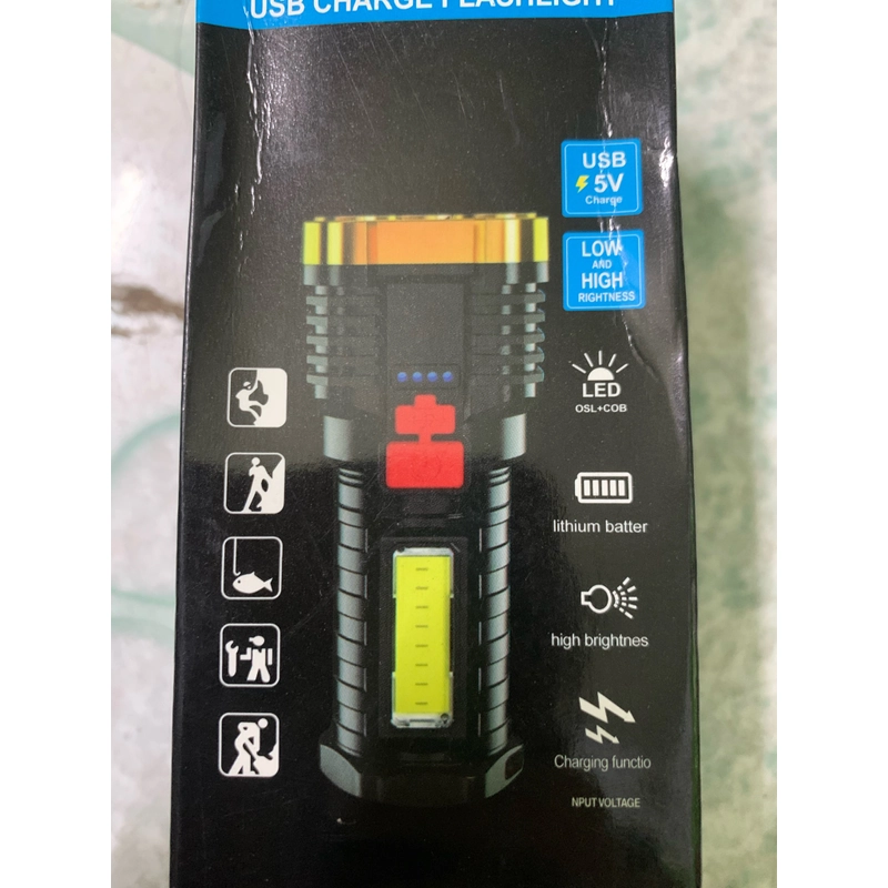 Đèn pin sạc điện 4 chế độ đèn 517079