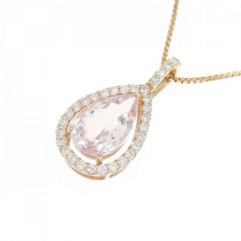 K18PG Morganite Necklace 1.07CT - Hàng hiệu Authentic 861023