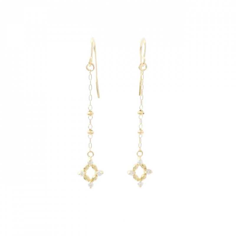 K18YG Bông tai kim cương 0.08CT - Hàng hiệu Chính hãng 877307