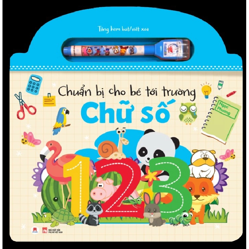 Chuẩn bị cho bé tới trường - Chữ số (kèm bút viết/xóa) (HH) Mới 100% HCM.PO Độc quyền - Thiếu nhi 344796