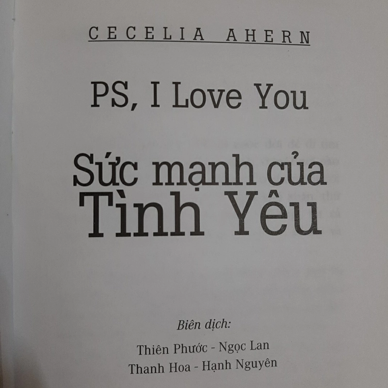 P.S I LOVE YOU Sức mạnh của tình yêu 323611