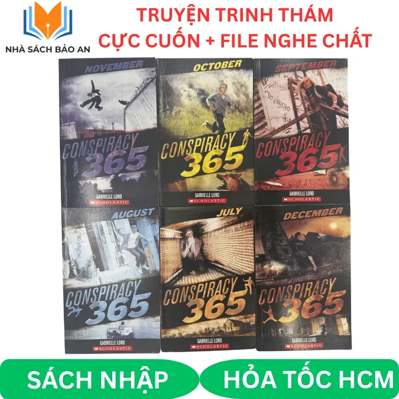 truyện trinh thám - Conspiracy 365 6 cuốn tặng file nghe, truyện hấp dẫn cho bé 1006604