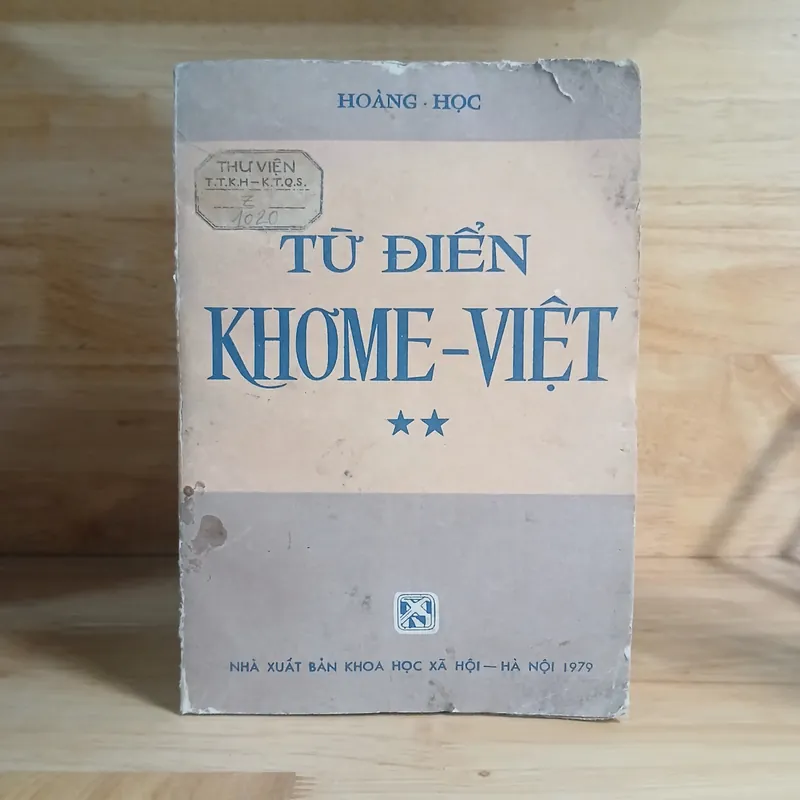 Từ Điển KHƠME - VIỆT (Bộ 2 Tập) - Hoàng Học 558283