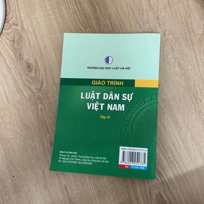 Giáo trình luật dân sự Việt Nam - tập 2 - Đại học Luật 478486
