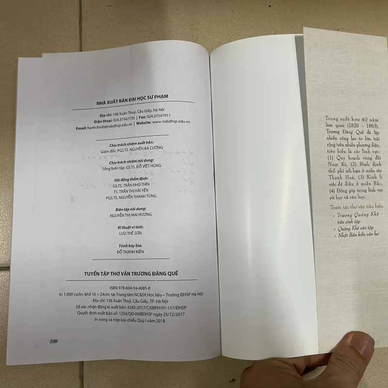 Tuyển tập thơ văn Trương Đăng Quế (c) 993421
