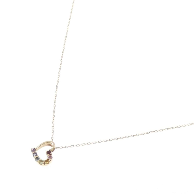 K10YG Mặt Dây Chuyền Hình Trái Tim Đá Màu - Hàng hiệu Chính Hãng 861527