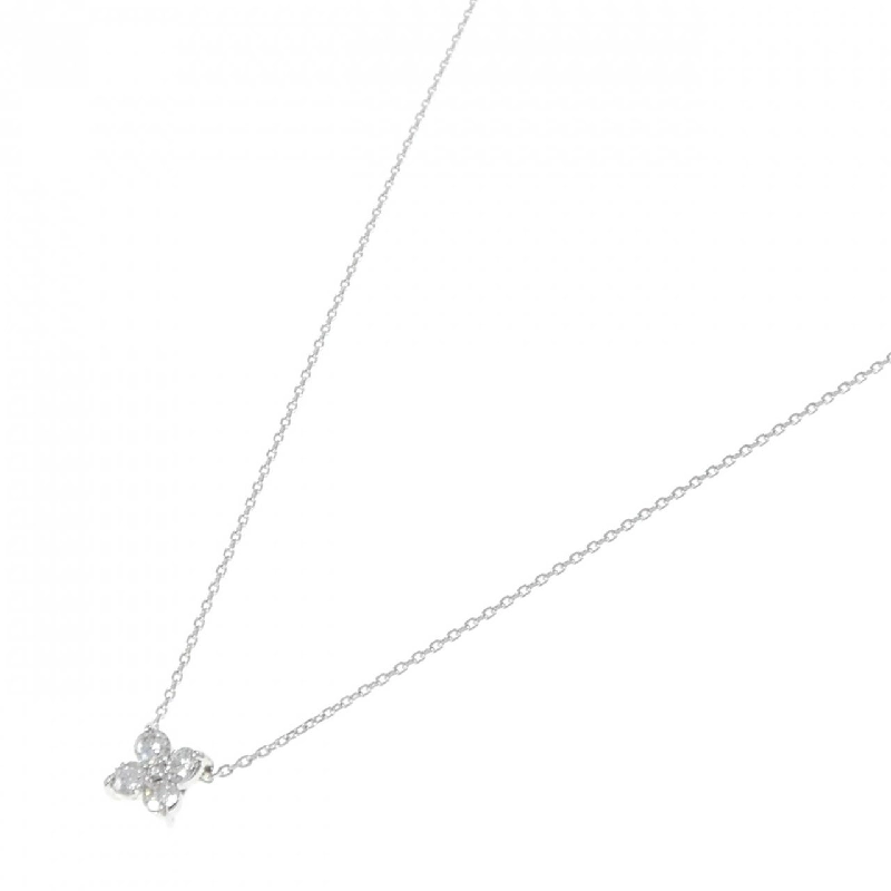 K18WG Hoa Kim Cương Dây Chuyền 0.50CT - Hàng hiệu Chính hãng 858464