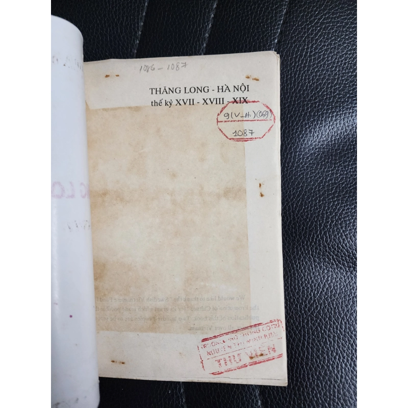 Thăng Long Hà Nội thế kỷ XVII - XVIII - XIX | Nguyễn Thừa Hỷ | 1993 475574