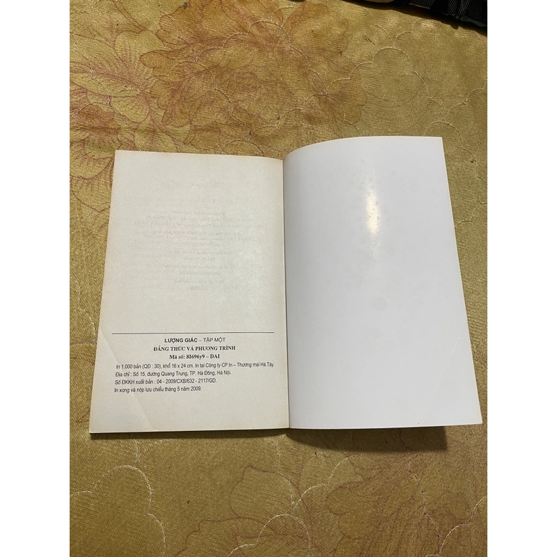 LƯỢNG GIÁC( 2 tập) - NGUYỄN VŨ LƯƠNG ( chủ biên) 543000
