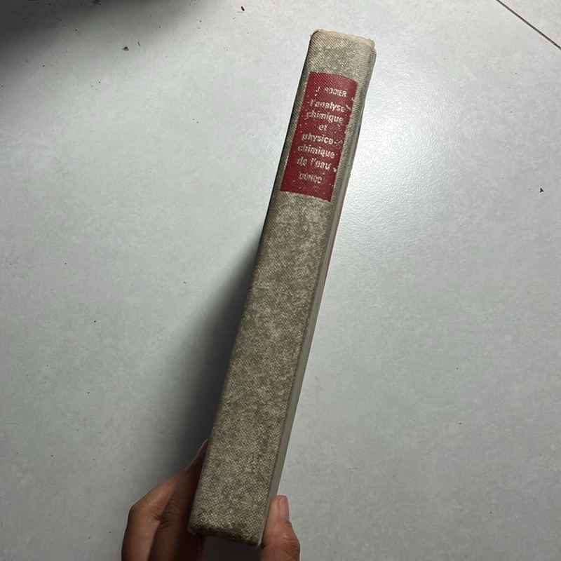 L'ANALYSE CHIMIQUE ET PHYSICO-CHIMIQUE DE L'EAU — J.Rodier — 1966s 496703