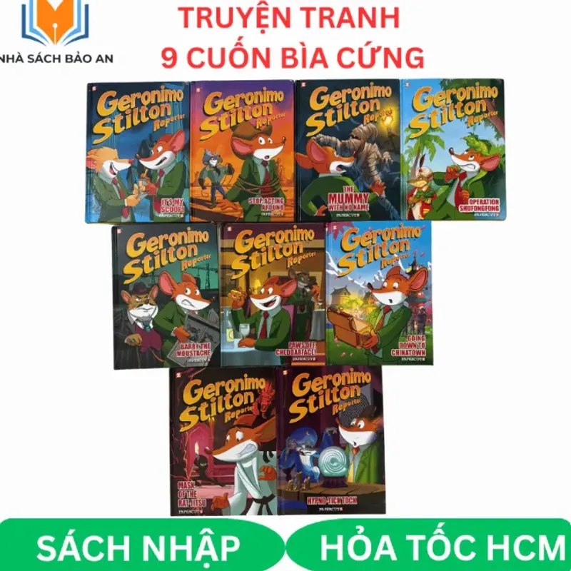 Truyện tranh - Geronimo Stilton Reporter graphic novels 9 books hardcover 1024195
