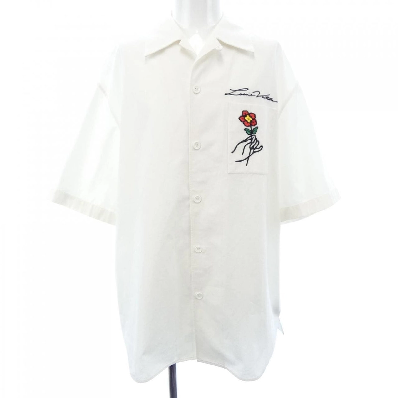 Áo sơ mi cotton ngắn tay mở cổ LOUIS VUITTON HQS85WIKE - Hàng hiệu Authentic 885691