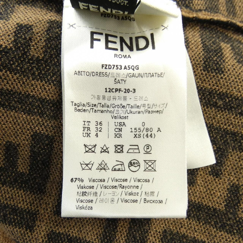 FENDI FZD753 A5QG Váy 649783