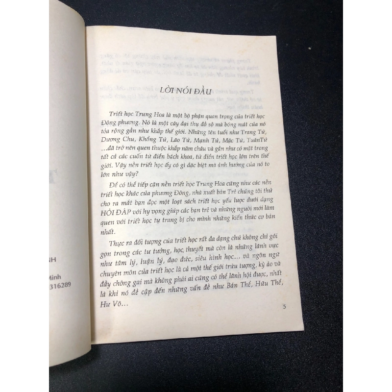 Hỏi đáp triết học tập 1 triết học trung hoa 2005 mới 80% highlight , ố và bẩn HCM1311 912401
