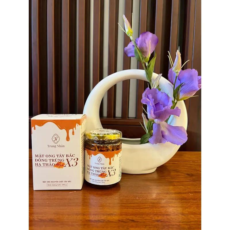 Mật ong Tây bắc đông trùng hạ thảo x3, Trung nhân(hũ 240g)  719554