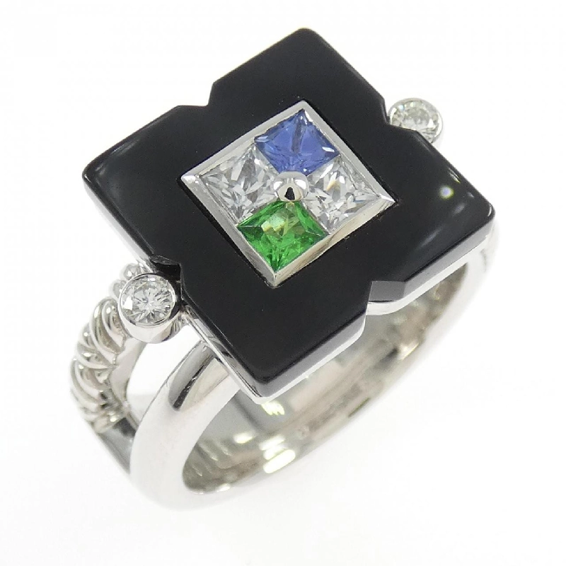 Nhẫn đá màu 750WG - Hàng hiệu Authentic 851308