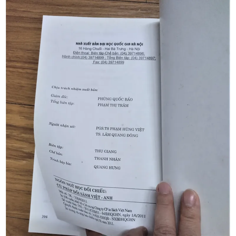Sách: Ngôn ngữ học đối chiếu - Cú pháo đối sánh Việt Anh - TG: Nguyễn Chí Hoà 726349