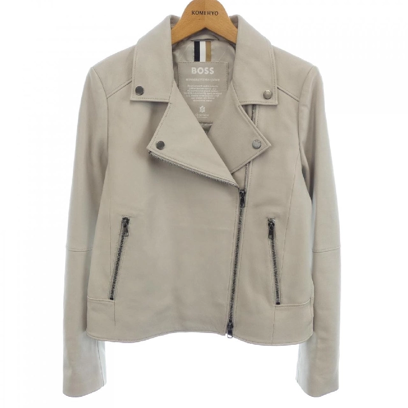 HUGO BOSS Áo khoác da biker - Hàng hiệu Authentic 821890