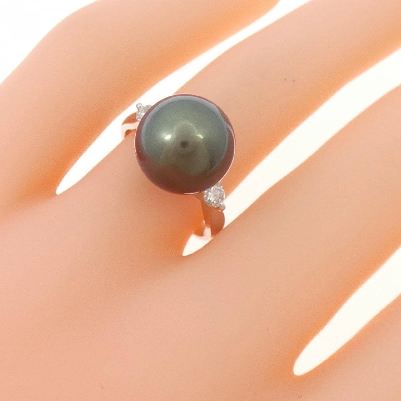 Nhẫn ngọc trai đen PT900 11mm 667384