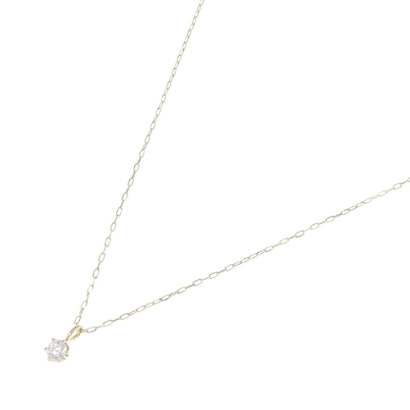 K18YG Solitaire Dây chuyền kim cương 0.05CT - Hàng hiệu Chính hãng 861113