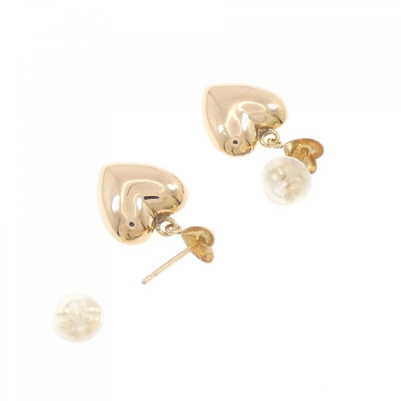 K18YG Bông tai hình trái tim - Hàng hiệu Chính hãng 871730