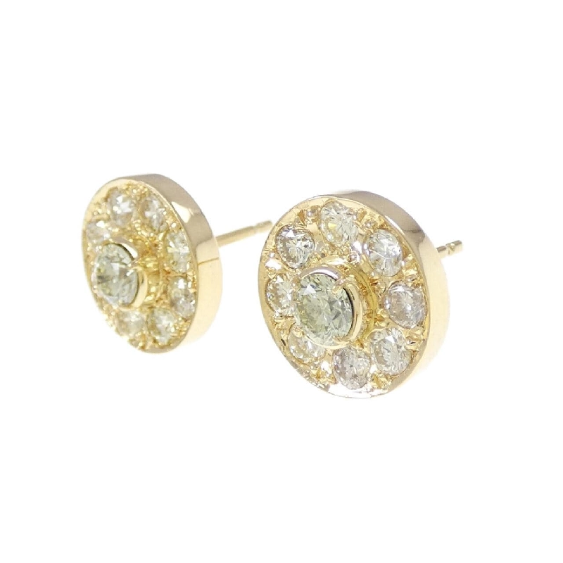 K18YG Bông tai kim cương 1.40CT - Hàng hiệu Chính hãng 869944