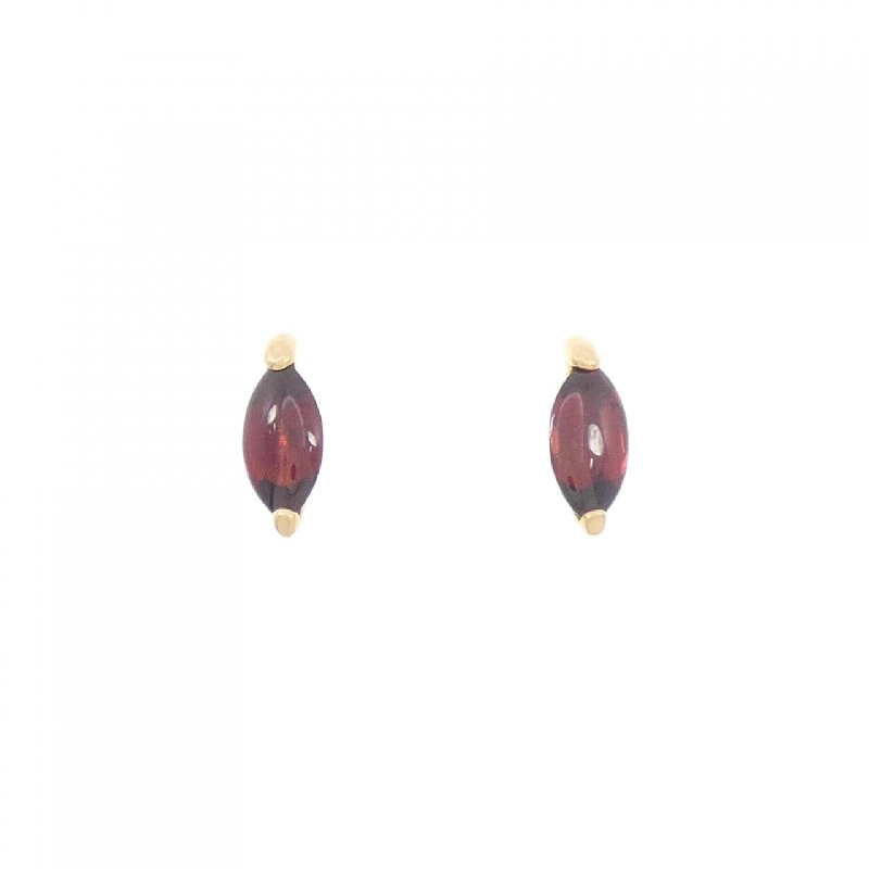 K18YG Garnet Bông tai - Hàng hiệu Chính hãng 871923