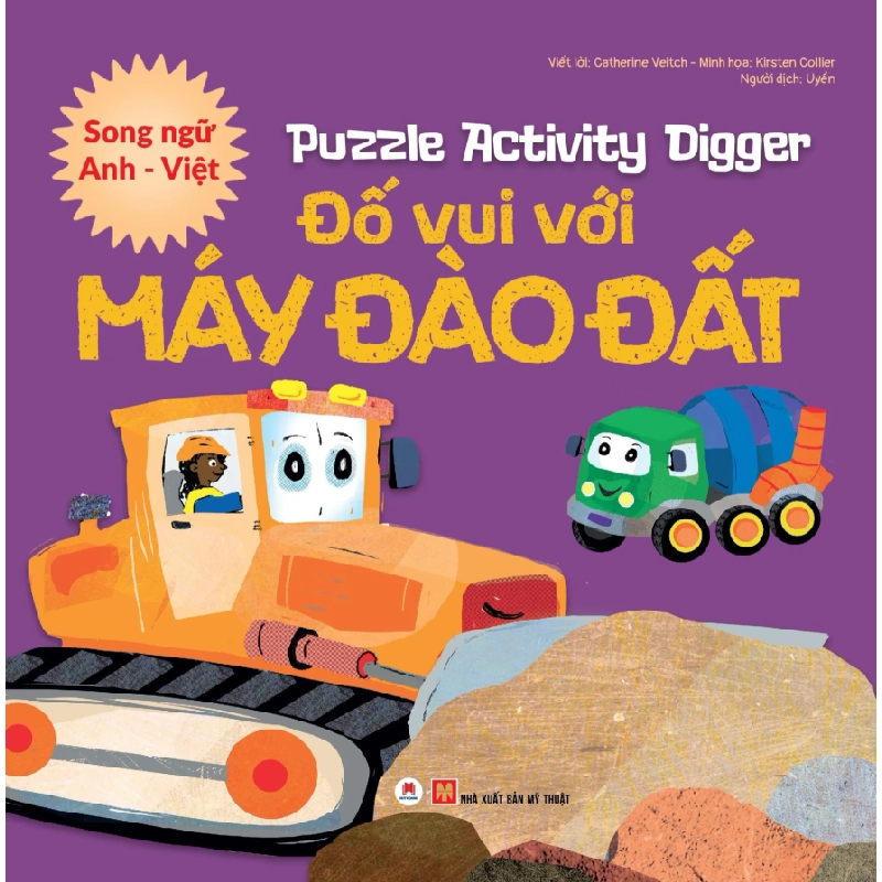 Đố vui với máy đào đất - Song ngữ AV (HH) Mới 100% HCM.PO Độc quyền - Thiếu nhi 344845