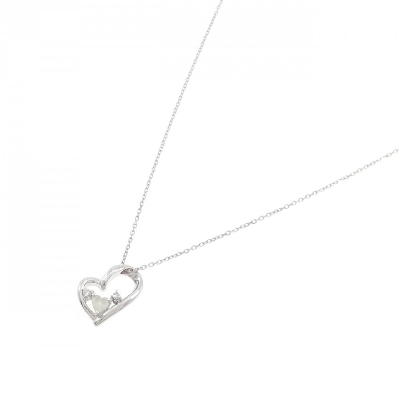 4゜C Hình trái tim - Dây chuyền ngọc opal tổng hợp - Hàng hiệu Authentic 843866