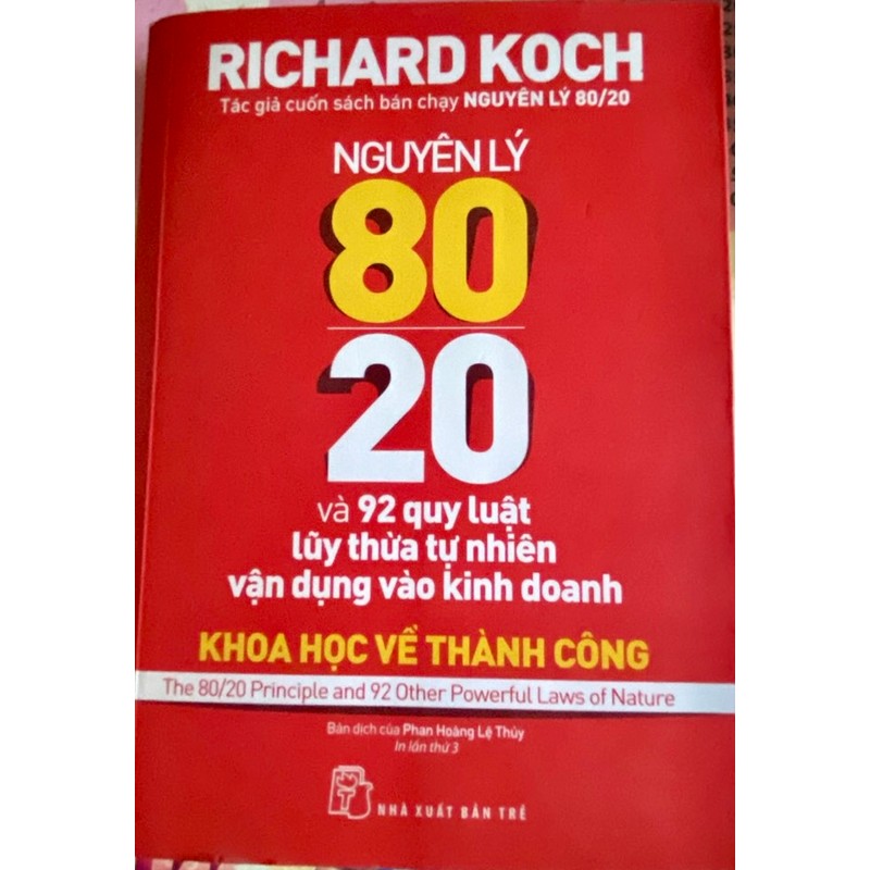 Sách Nguyên lý 80/20 Richard Koch - đã qua sử dụng 147292