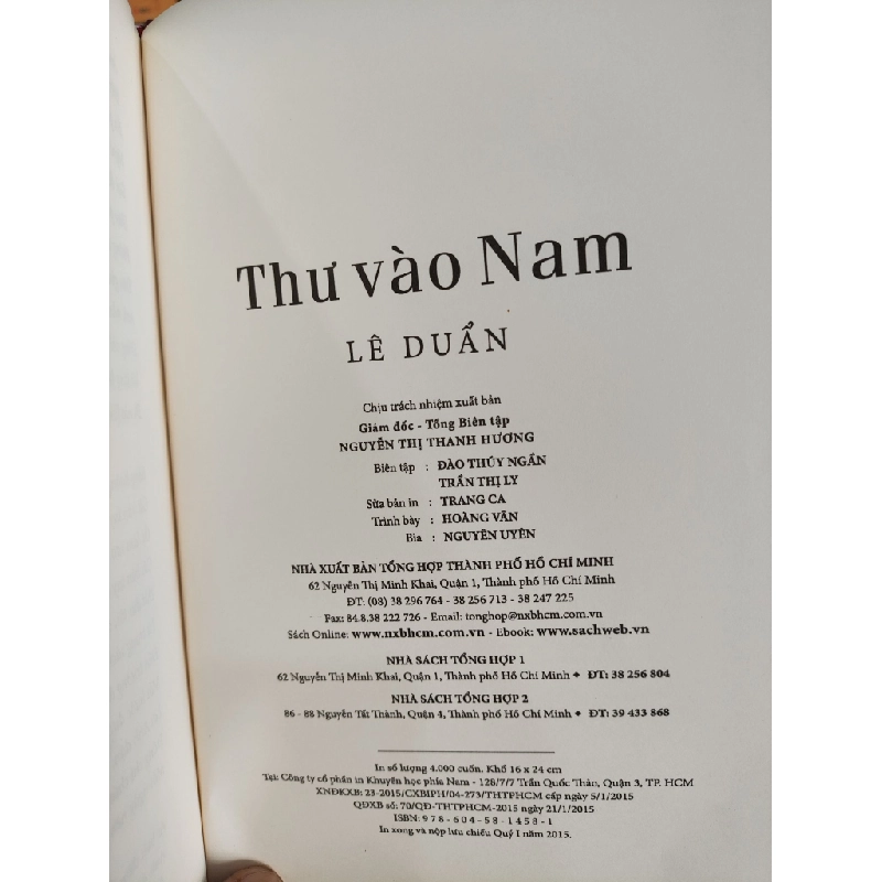 Thư vào Nam - Lê Duẩn 398576
