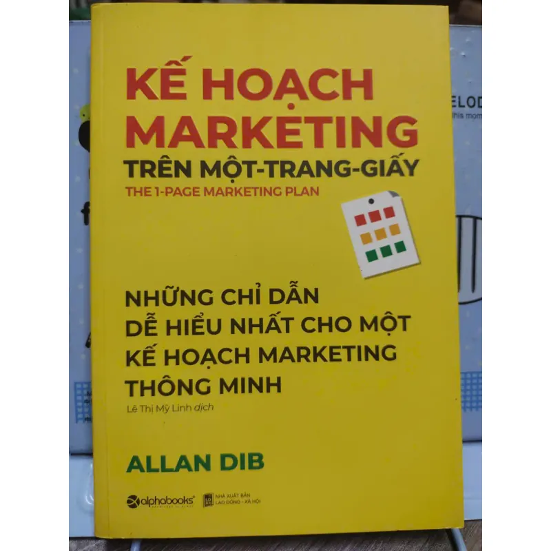 Sách: Kế hoạch Marketing trên một trang giấy - Allan Dib (A2) 589823