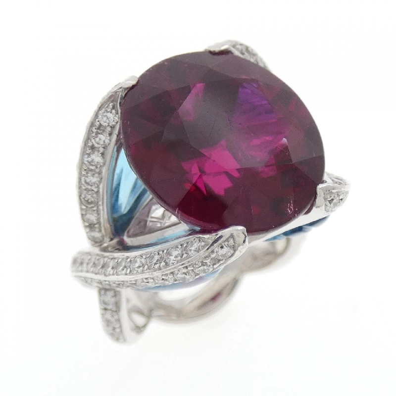 Nhẫn Tourmaline Rubellite K18WG 13.82CT - Hàng hiệu Chính hãng 849663